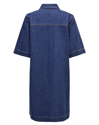 Belle Button Denim Kjole